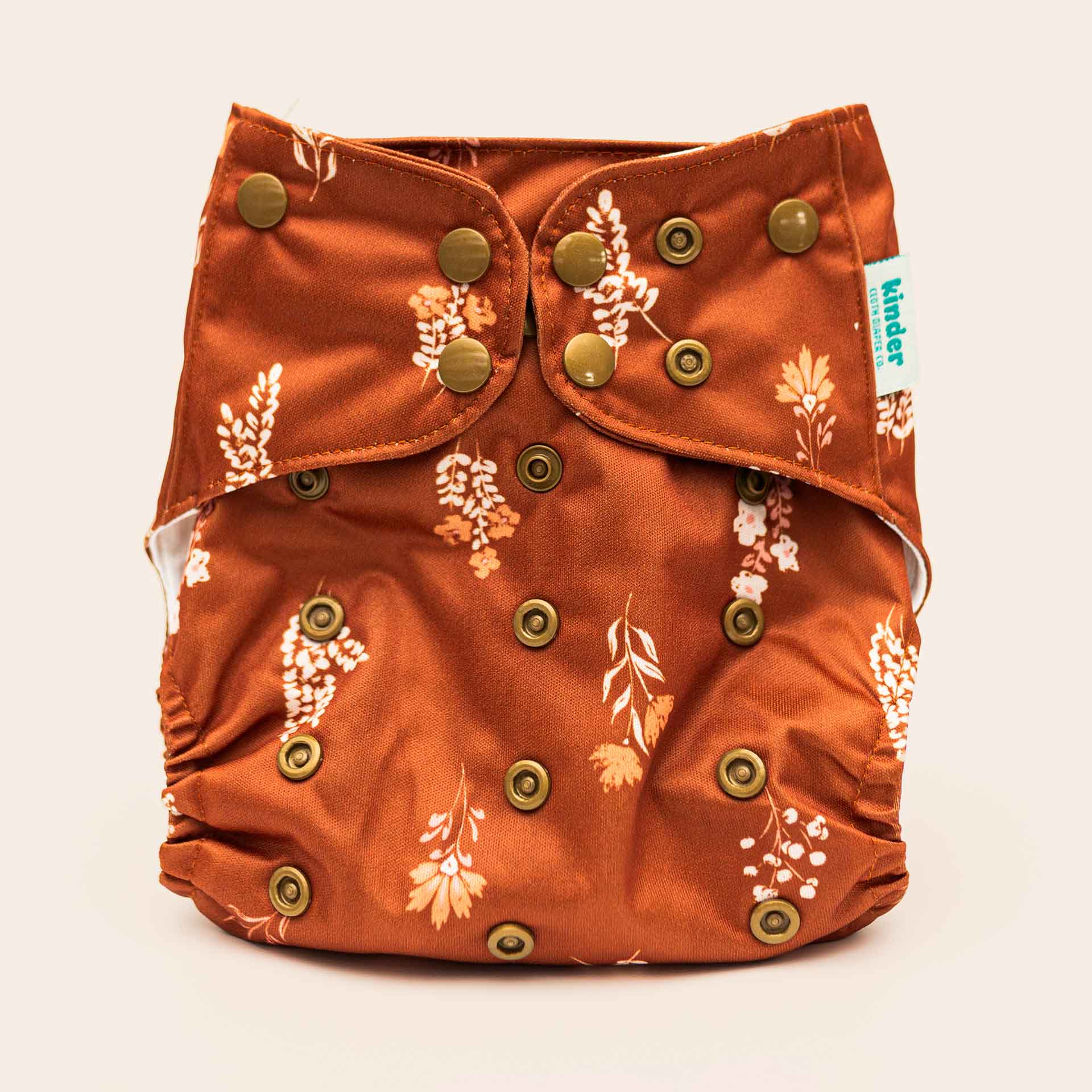 Floral: Essentials Pocket Cloth Diaper with Athletic Wicking Jersey, Grows with your Baby - Kinder Cloth Diaper Co. - 29 - 06 - 02 - modern reusable cloth diapers and more for birth to potty training - Pittsburgh Based Small Business