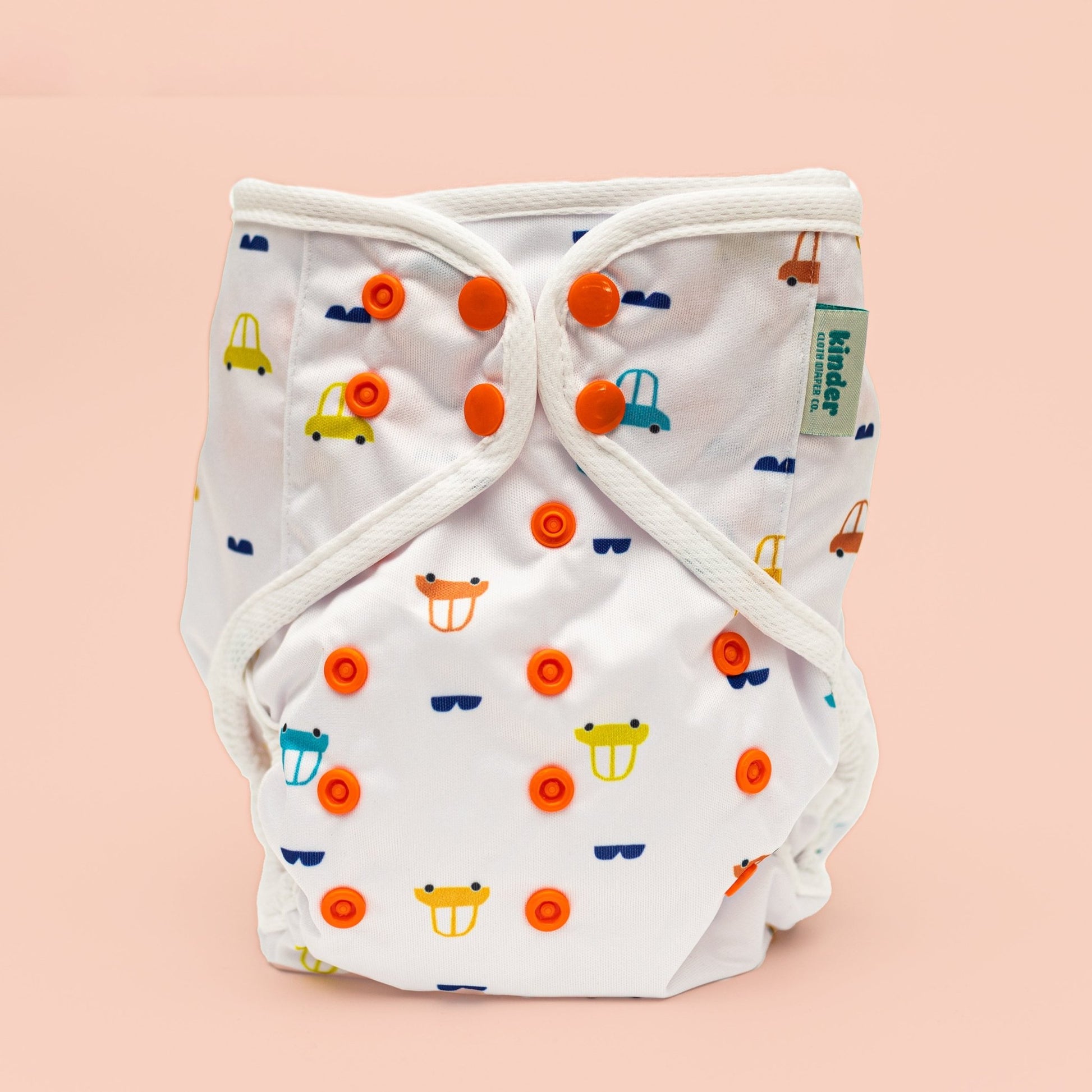 Patterned Wipeable Cloth Diaper Cover, Grows with your Baby - Kinder Cloth Diaper Co. - 18 - 02 - 04 - modern reusable cloth diapers and more for birth to potty training - Pittsburgh Based Small Business