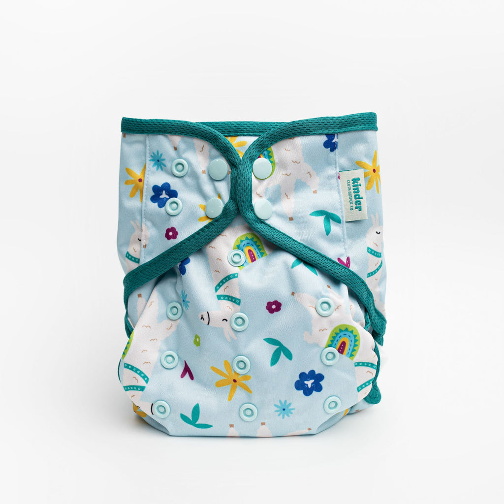 Patterned Wipeable Cloth Diaper Cover, Grows with your Baby - Kinder Cloth Diaper Co. - 20 - 03 - 01 - modern reusable cloth diapers and more for birth to potty training - Pittsburgh Based Small Business