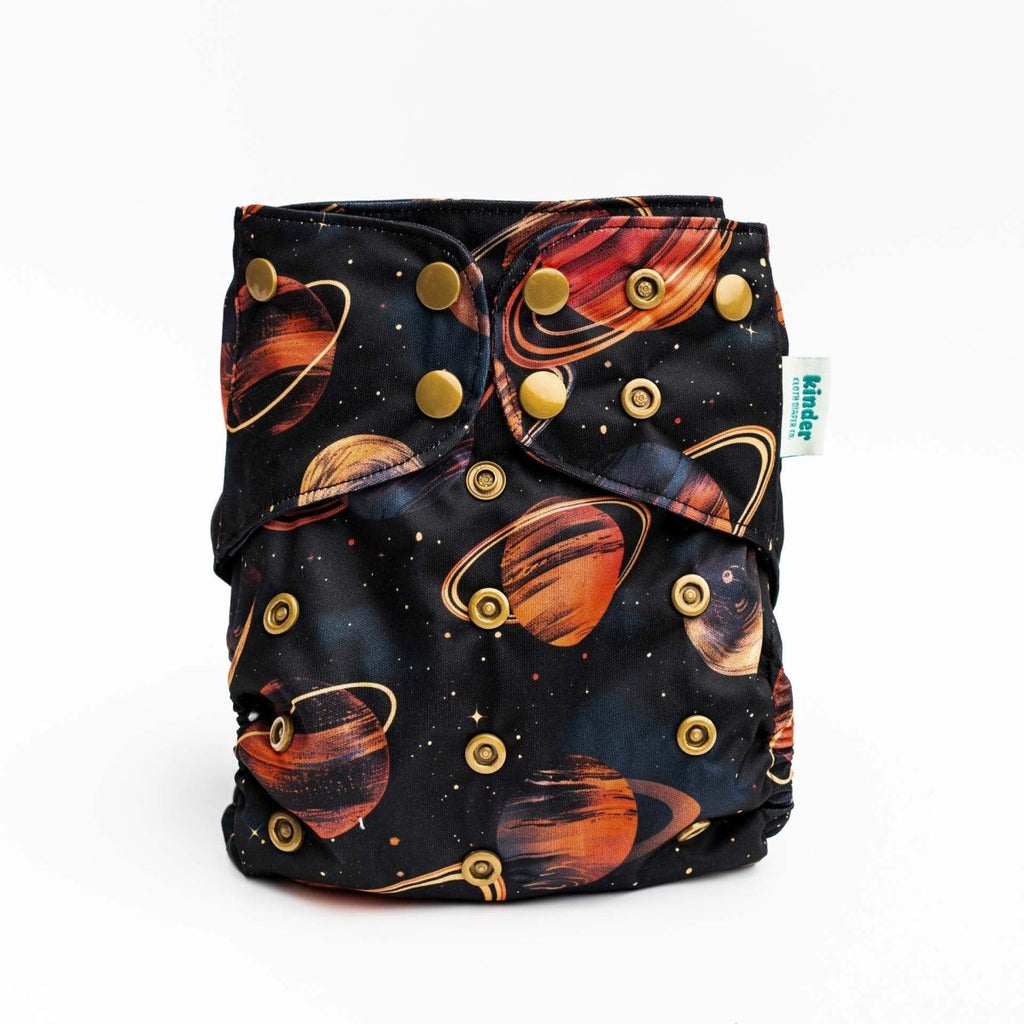 Space and Sky: Essentials Pocket Cloth Diaper with Athletic Wicking Jersey, Grows with your Baby - Kinder Cloth Diaper Co. - 28 - 04 - 01 - modern reusable cloth diapers and more for birth to potty training - Pittsburgh Based Small Business