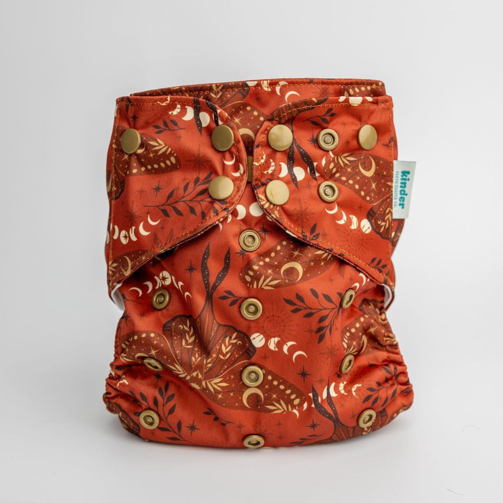 Ruby Moths - Modern - Cloth - Diapers - Pocket Diaper - Kinder Cloth Diaper Co. - Pittsburgh - Based - Small - Business - Woman - Owned