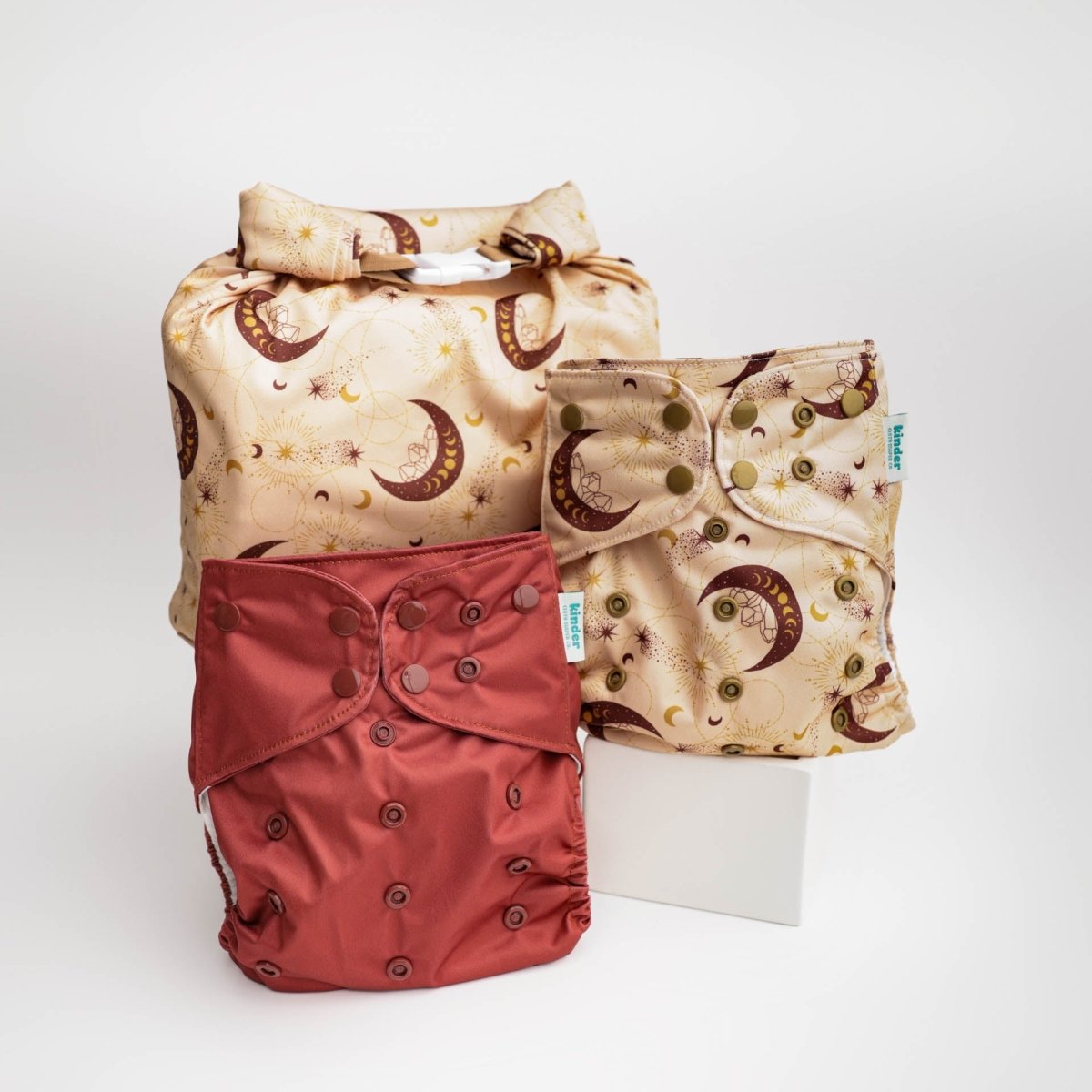 Roll Top Space Saver Water Resistant Small Wet Bag Travel Storage Bag - Kinder Cloth Diaper Co. - 07 - 04 - 01 - modern reusable cloth diapers and more for birth to potty training - Pittsburgh Based Small Business