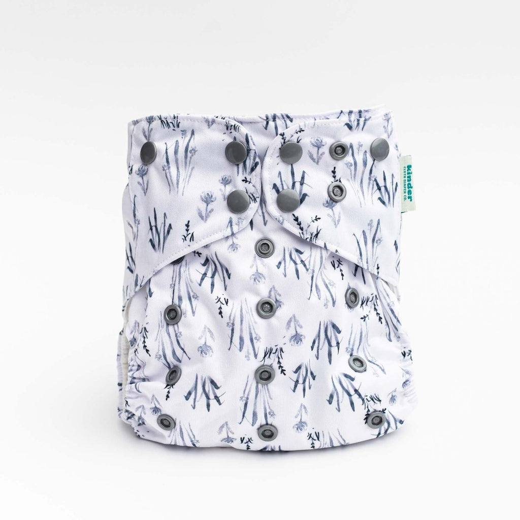 Nature: Essentials Pocket Cloth Diaper with Athletic Wicking Jersey, Grows with your Baby - Kinder Cloth Diaper Co. - 25 - 06 - 04 - modern reusable cloth diapers and more for birth to potty training - Pittsburgh Based Small Business