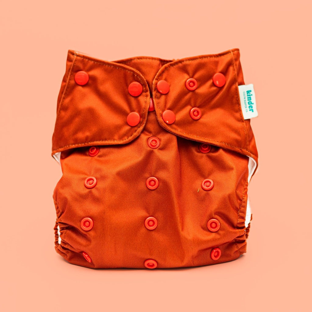 Rust - Modern - Cloth - Diapers - Pocket Diaper - Kinder Cloth Diaper Co. - Pittsburgh - Based - Small - Business - Woman - Owned