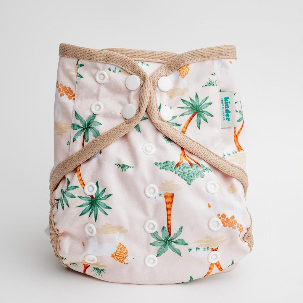 Safari - Modern - Cloth - Diapers - Diaper Cover - Kinder Cloth Diaper Co. - Pittsburgh - Based - Small - Business - Woman - Owned