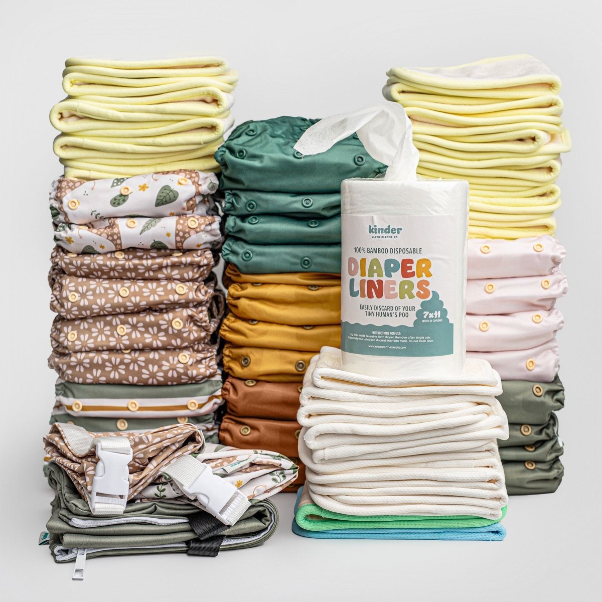 New Parent Starter Bundles: Pocket Cloth Diapers with Athletic Wicking Jersey and More