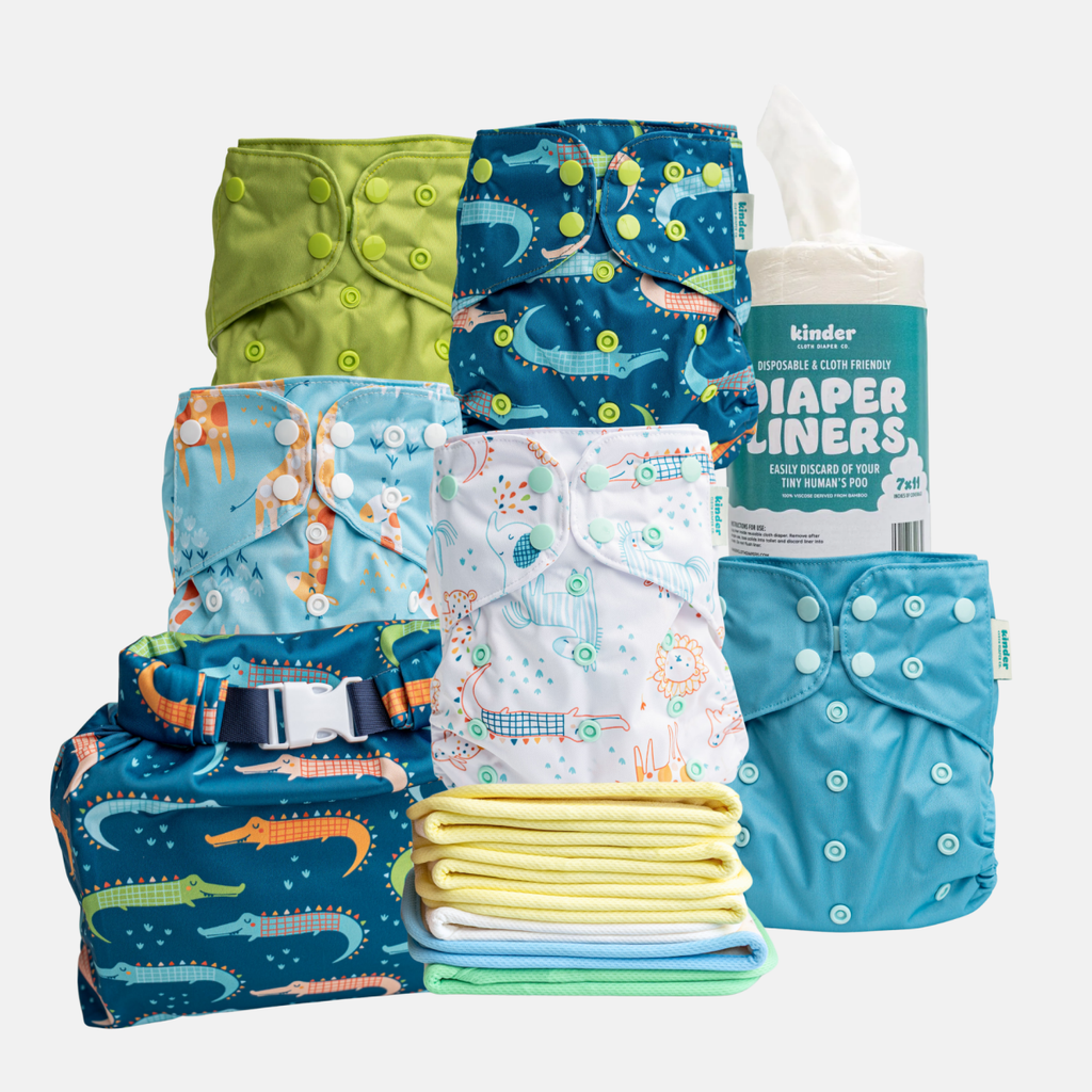  - Modern - Cloth - Diapers - New Parent Starter Bundle - Kinder Cloth Diaper Co. - Pittsburgh - Based - Small - Business - Woman - Owned