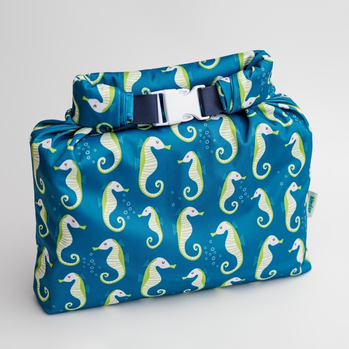 Seahorse Splendor - Modern - Cloth - Diapers - Wet Bag - Kinder Cloth Diaper Co. - Pittsburgh - Based - Small - Business - Woman - Owned