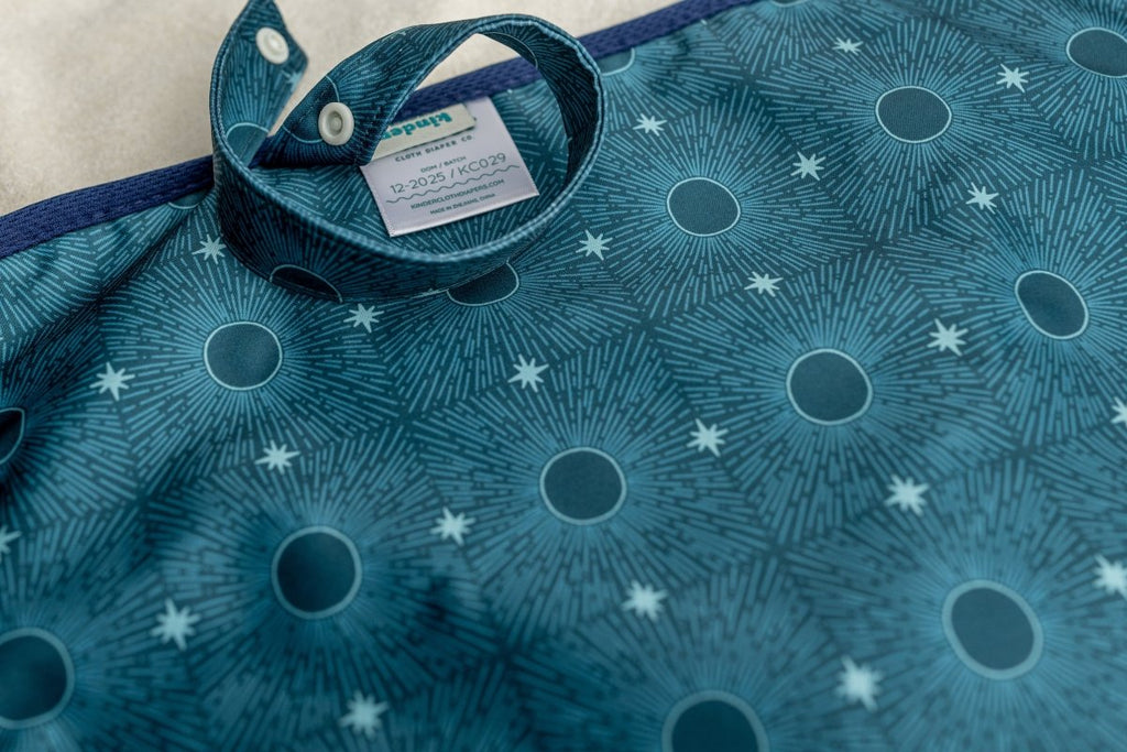 Shimmering Stars - Modern - Cloth - Diapers - Change Mat - Kinder Cloth Diaper Co. - Pittsburgh - Based - Small - Business - Woman - Owned