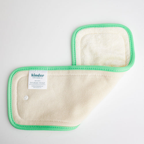 6 - Layer Bamboo Hemp Cotton Insert - Kinder Cloth Diaper Co. - 0.5 - 10 - G1 - modern reusable cloth diapers and more for birth to potty training - Pittsburgh Based Small Business