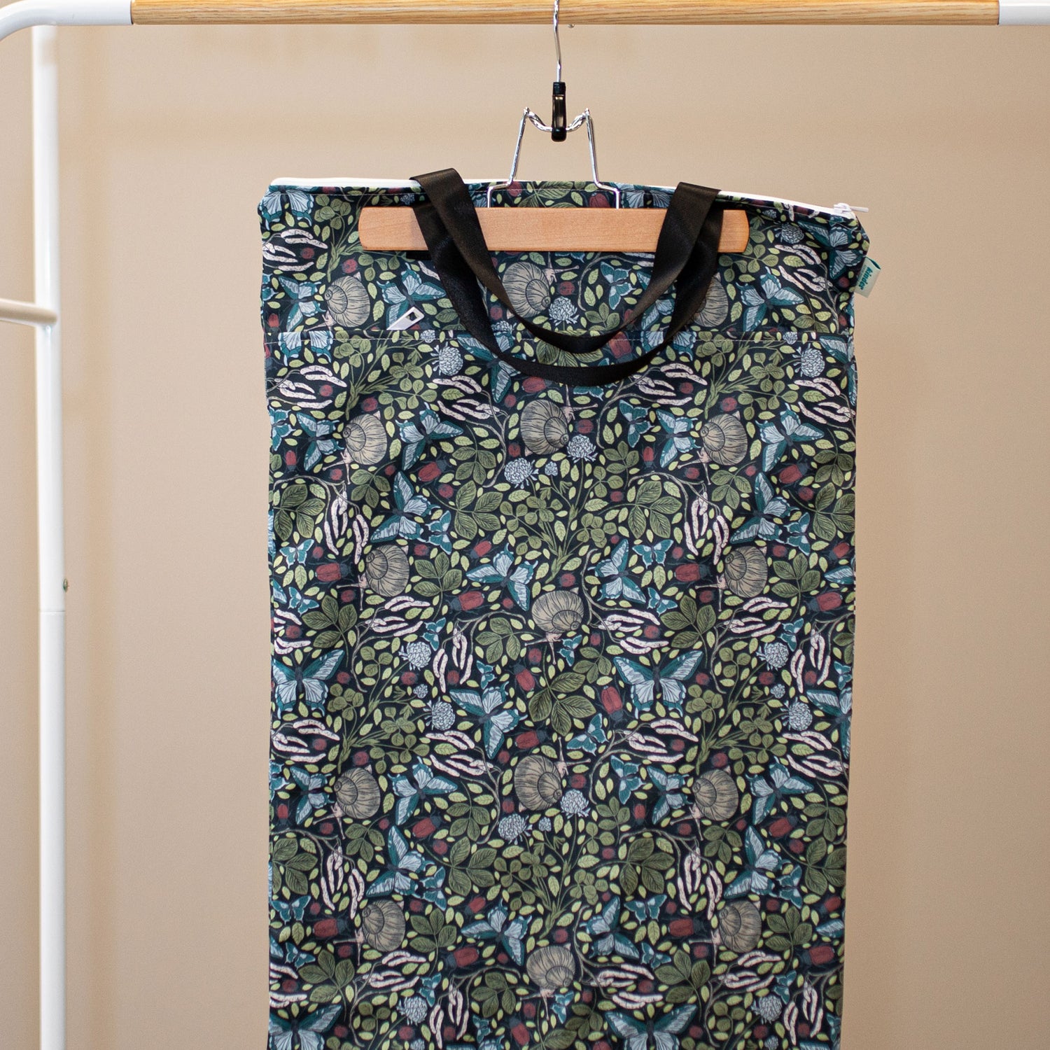 Large Zipper Hanging Wet Bag, Laundry Bag with Handles