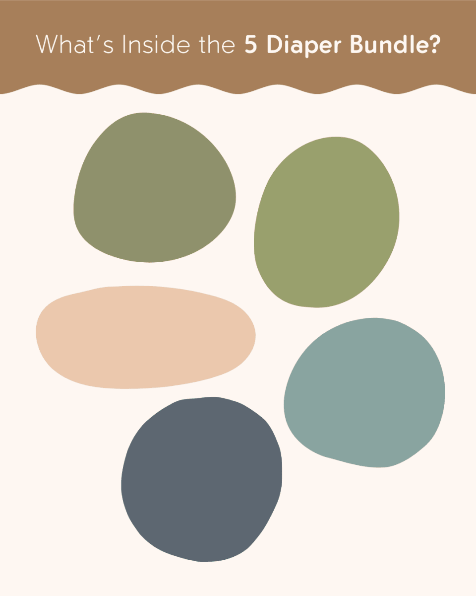 Solids - Gentle Earth - Modern - Cloth - Diapers - New Parent Starter Bundle - Kinder Cloth Diaper Co. - Pittsburgh - Based - Small - Business - Woman - Owned