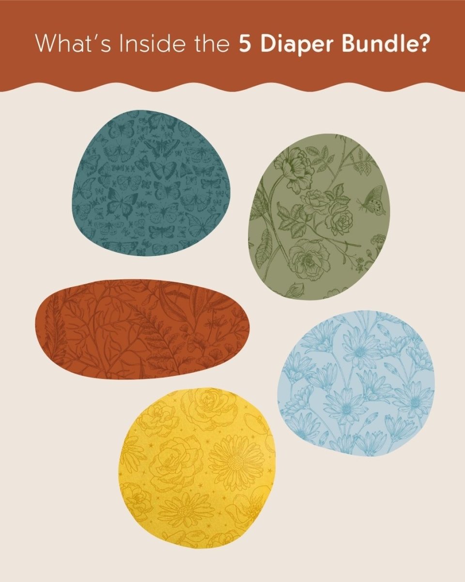 Solids - Gentle Earth - Modern - Cloth - Diapers - New Parent Starter Bundle - Kinder Cloth Diaper Co. - Pittsburgh - Based - Small - Business - Woman - Owned