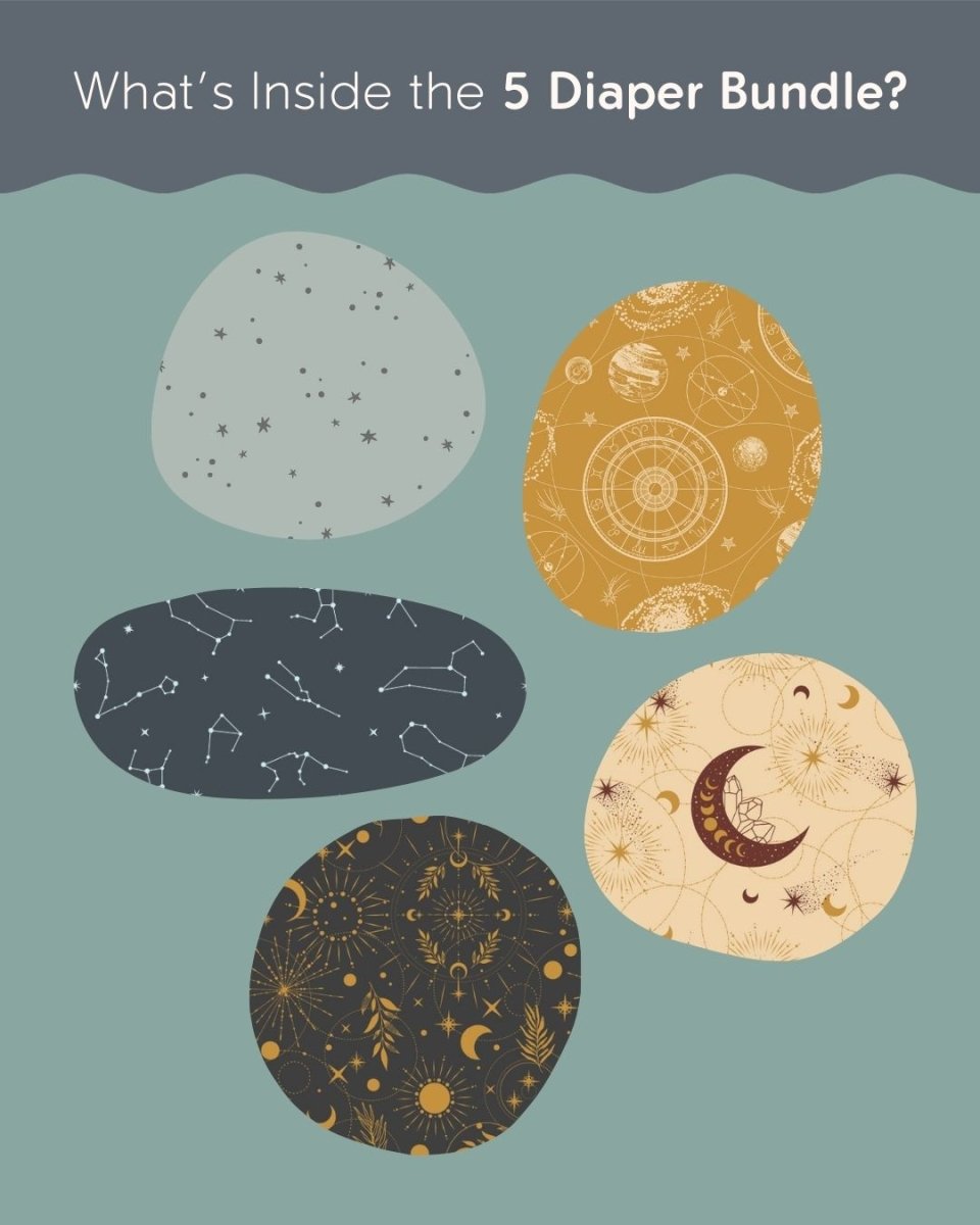 Solids - Gentle Earth - Modern - Cloth - Diapers - New Parent Starter Bundle - Kinder Cloth Diaper Co. - Pittsburgh - Based - Small - Business - Woman - Owned