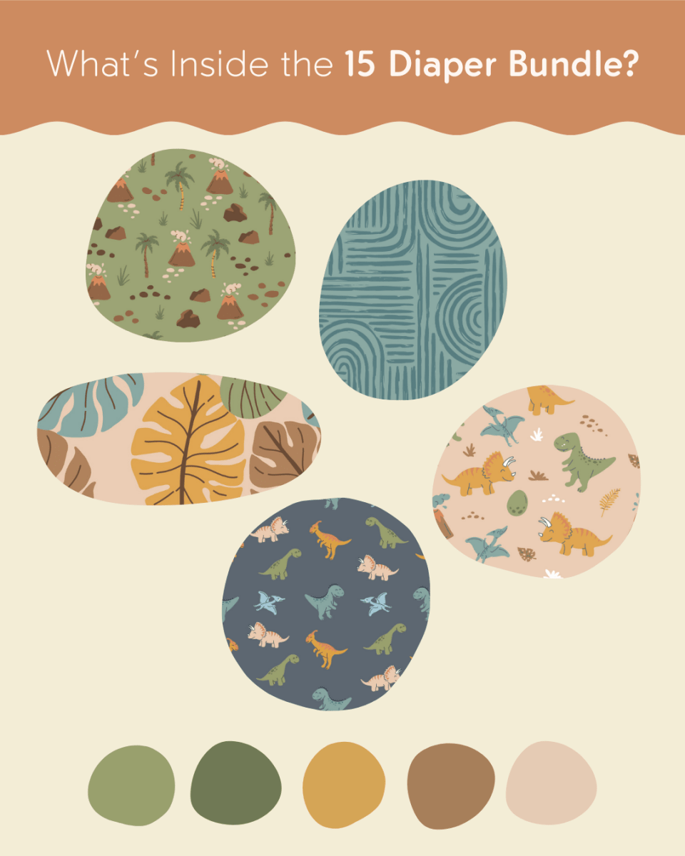 Solids - Gentle Earth - Modern - Cloth - Diapers - New Parent Starter Bundle - Kinder Cloth Diaper Co. - Pittsburgh - Based - Small - Business - Woman - Owned