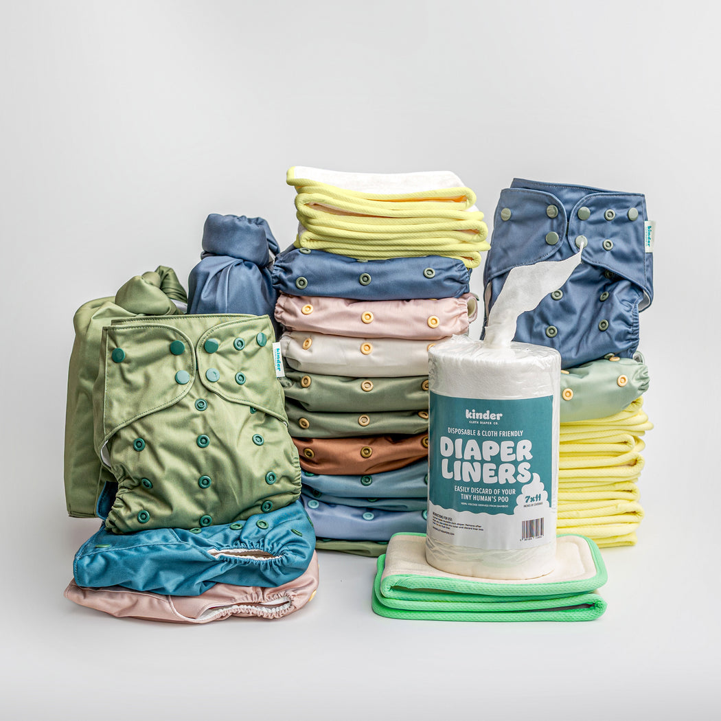 Part Time Cloth Diapering, One Easy Bundle – Kinder Cloth Diaper Co.