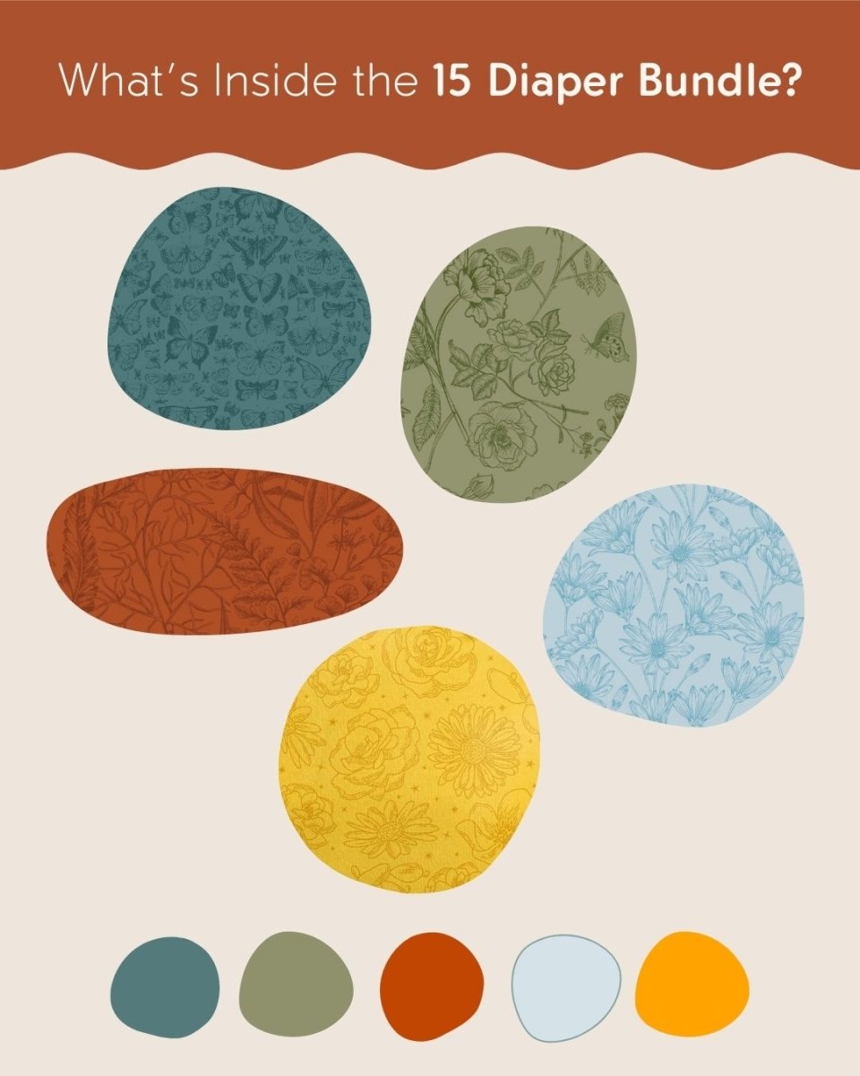 Solids - Gentle Earth - Modern - Cloth - Diapers - New Parent Starter Bundle - Kinder Cloth Diaper Co. - Pittsburgh - Based - Small - Business - Woman - Owned