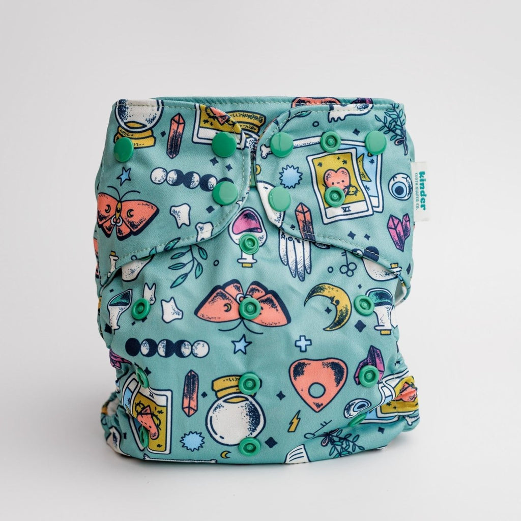 Spellbound by Bree Brennan - Modern - Cloth - Diapers - Pocket Diaper - Kinder Cloth Diaper Co. - Pittsburgh - Based - Small - Business - Woman - Owned
