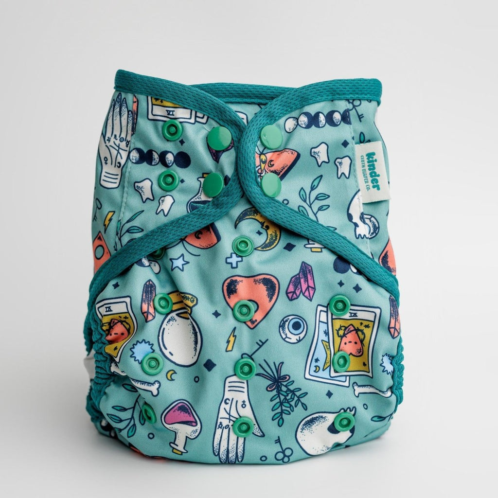 Spellbound by Bree Brennan - Modern - Cloth - Diapers - Diaper Cover - Kinder Cloth Diaper Co. - Pittsburgh - Based - Small - Business - Woman - Owned