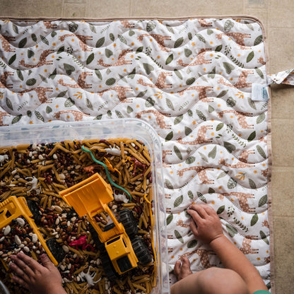 Anywhere Adventure Play Mat, Featuring Quilted Wipeable Machine Washable Fabric