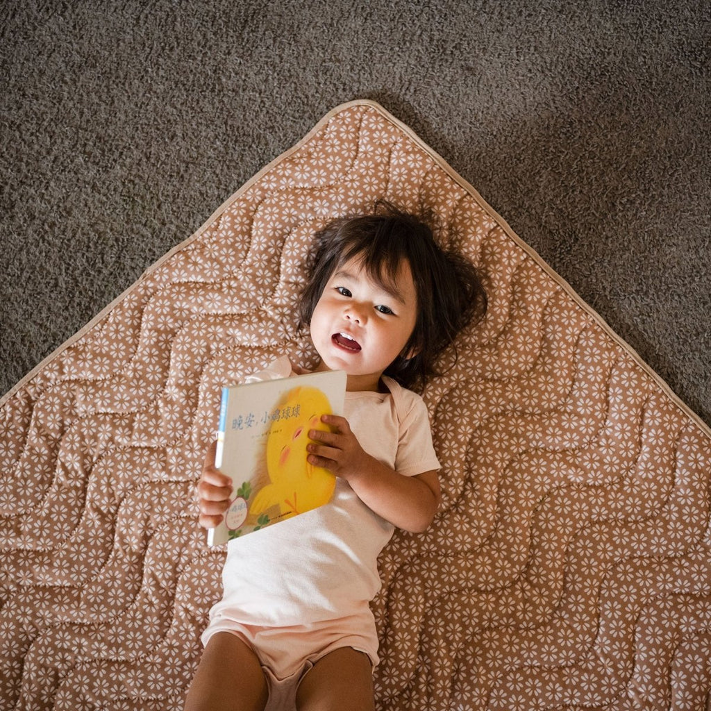 Anywhere Adventure Play Mat, Featuring Quilted Wipeable Machine Washable Fabric - Kinder Cloth Diaper Co. - modern reusable cloth diapers and more for birth to potty training - Pittsburgh Based Small Business