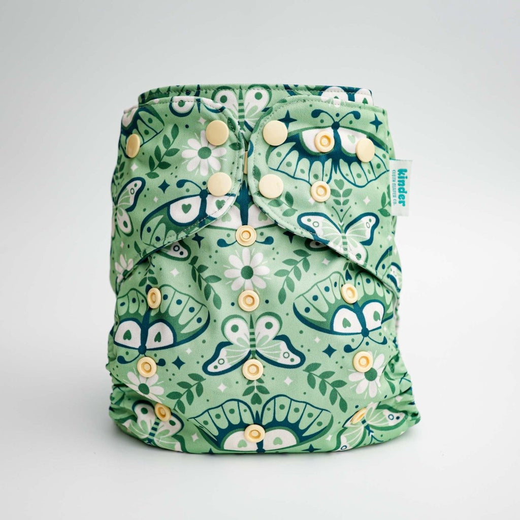 Nature: Essentials Pocket Cloth Diaper with Athletic Wicking Jersey, Grows with your Baby - Kinder Cloth Diaper Co. - 25 - 06 - 02 - modern reusable cloth diapers and more for birth to potty training - Pittsburgh Based Small Business
