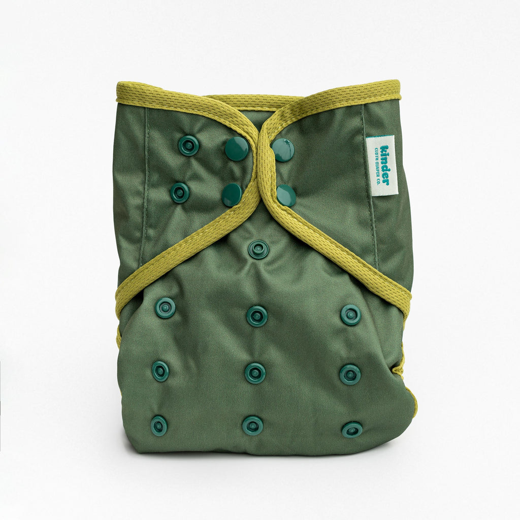 Solid Color Wipeable Cloth Diaper Cover, Grows with your Baby - Kinder Cloth Diaper Co. - 20 - 03 - 05 - modern reusable cloth diapers and more for birth to potty training - Pittsburgh Based Small Business