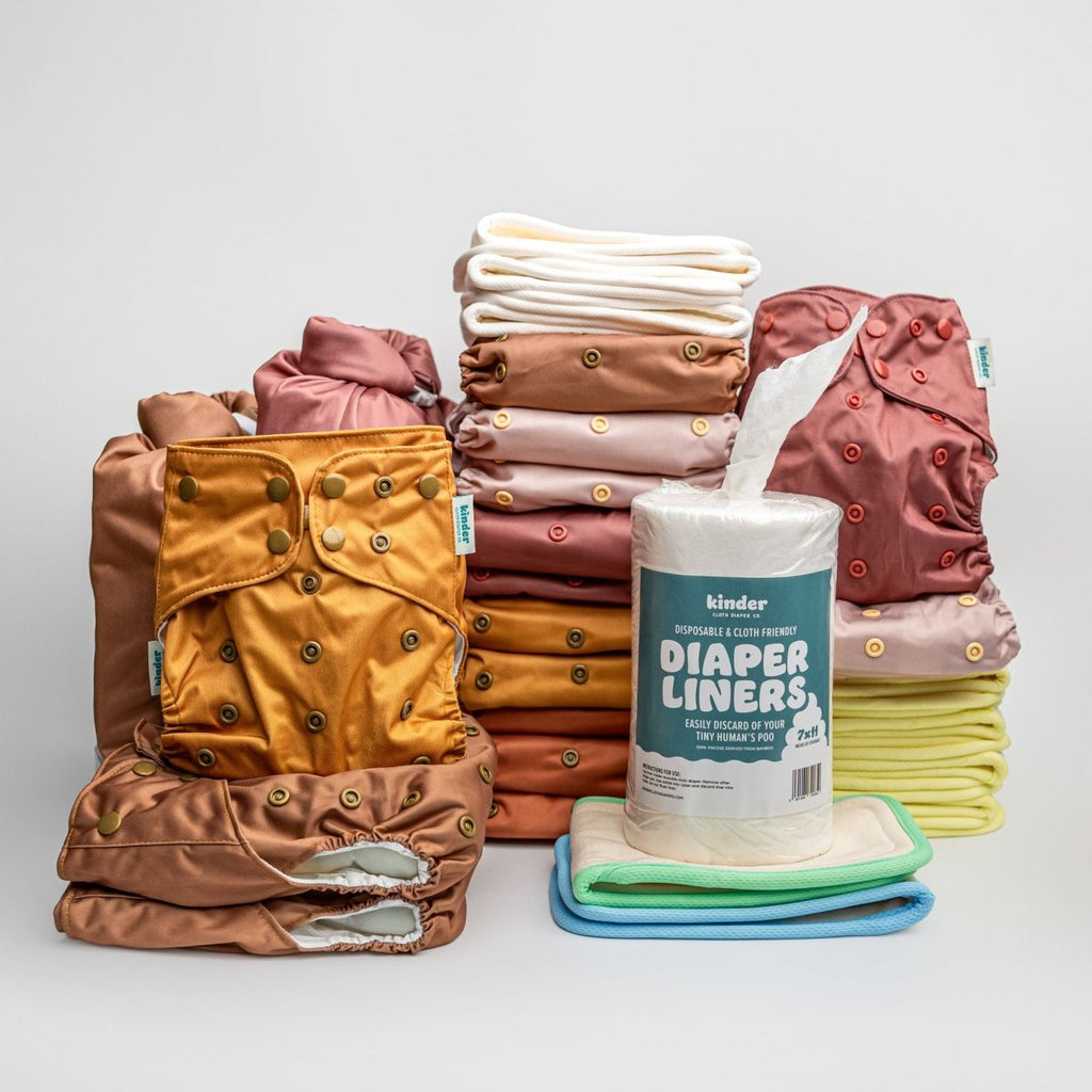 Starlight Skies - Modern - Cloth - Diapers - New Parent Starter Bundle - Kinder Cloth Diaper Co. - Pittsburgh - Based - Small - Business - Woman - Owned