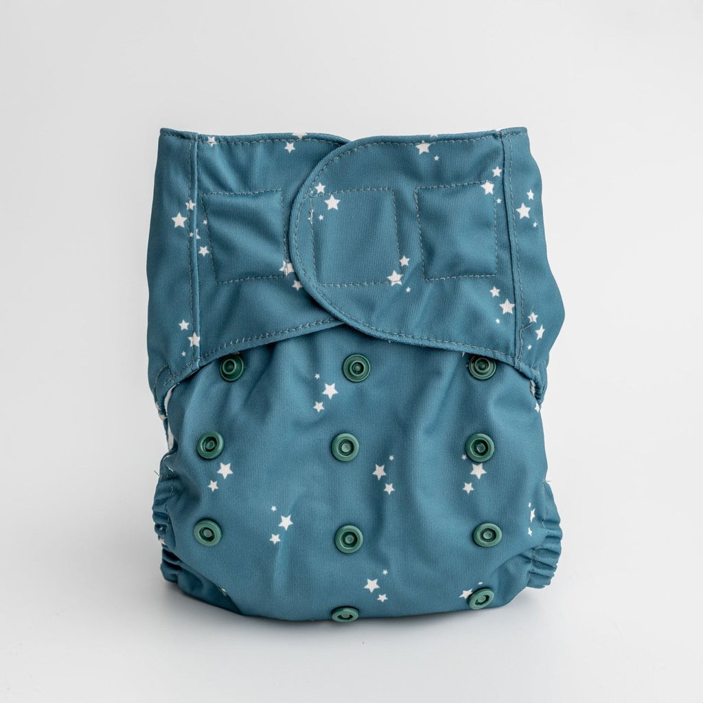 Starry Eyed - Modern - Cloth - Diapers - Luxe Pocket Diaper - Kinder Cloth Diaper Co. - Pittsburgh - Based - Small - Business - Woman - Owned