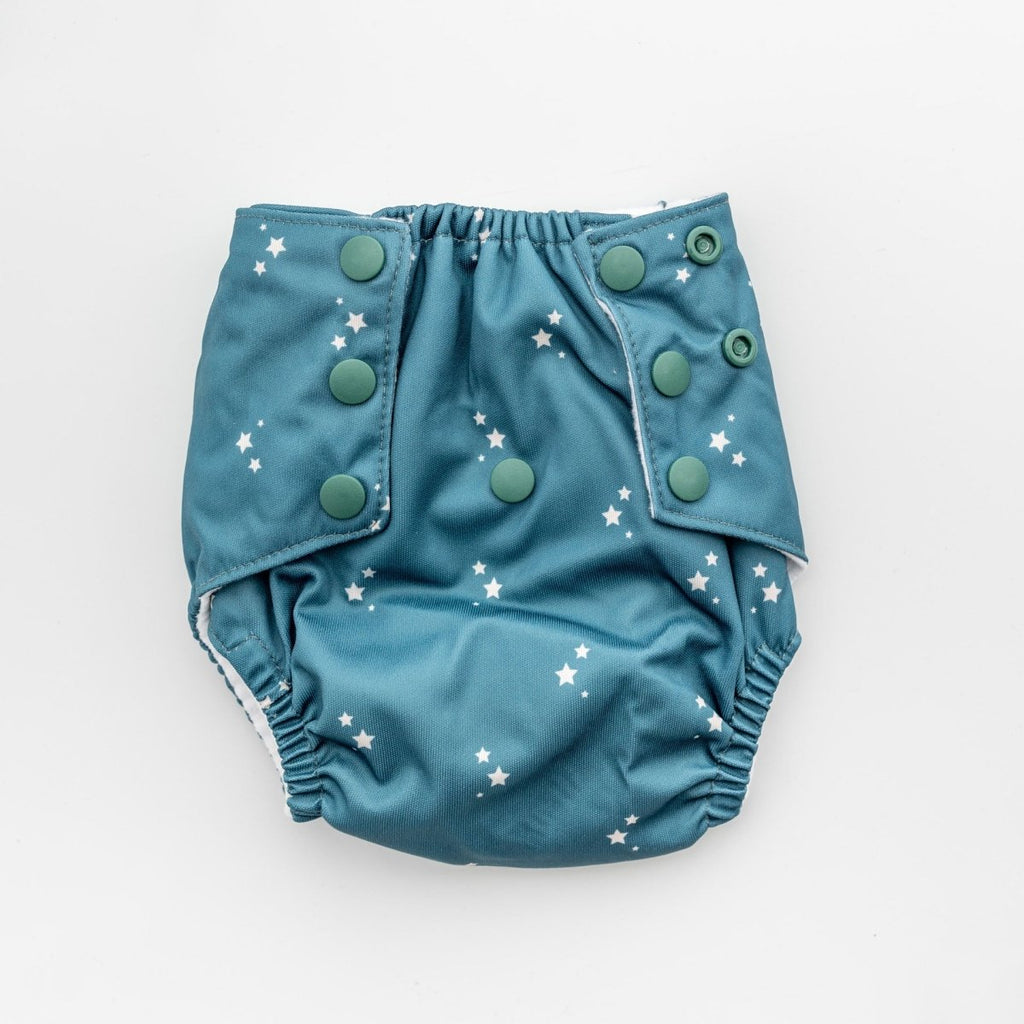 Starry Eyed - Modern - Cloth - Diapers - Training Pant - Kinder Cloth Diaper Co. - Pittsburgh - Based - Small - Business - Woman - Owned