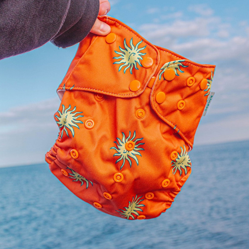 Stormy Smiles - Modern - Cloth - Diapers - Pocket Diaper - Kinder Cloth Diaper Co. - Pittsburgh - Based - Small - Business - Woman - Owned