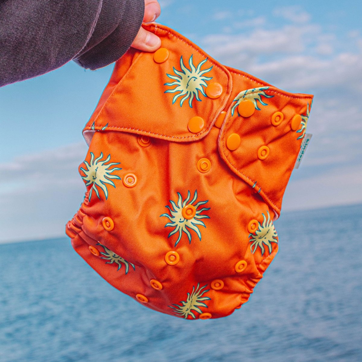 Stormy Smiles - Modern - Cloth - Diapers - Pocket Diaper - Kinder Cloth Diaper Co. - Pittsburgh - Based - Small - Business - Woman - Owned