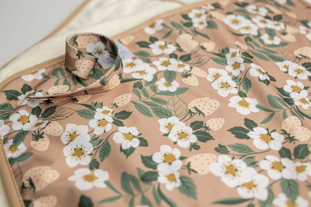 Strawberry Meadow - Modern - Cloth - Diapers - Change Mat - Kinder Cloth Diaper Co. - Pittsburgh - Based - Small - Business - Woman - Owned