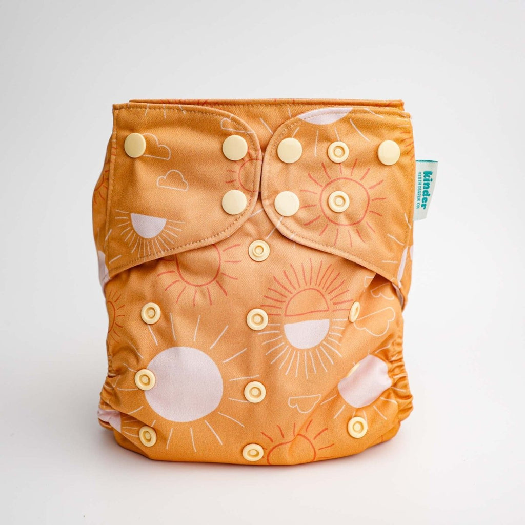 Space and Sky: Essentials Pocket Cloth Diaper with Athletic Wicking Jersey, Grows with your Baby - Kinder Cloth Diaper Co. - 26 - 06 - 05 - modern reusable cloth diapers and more for birth to potty training - Pittsburgh Based Small Business