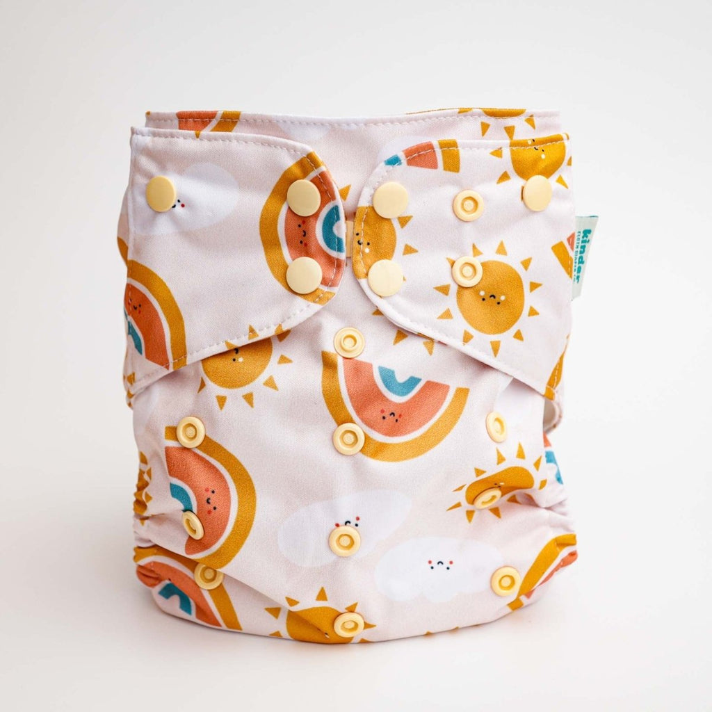 Space and Sky: Essentials Pocket Cloth Diaper with Athletic Wicking Jersey, Grows with your Baby - Kinder Cloth Diaper Co. - 26 - 04 - 02 - modern reusable cloth diapers and more for birth to potty training - Pittsburgh Based Small Business