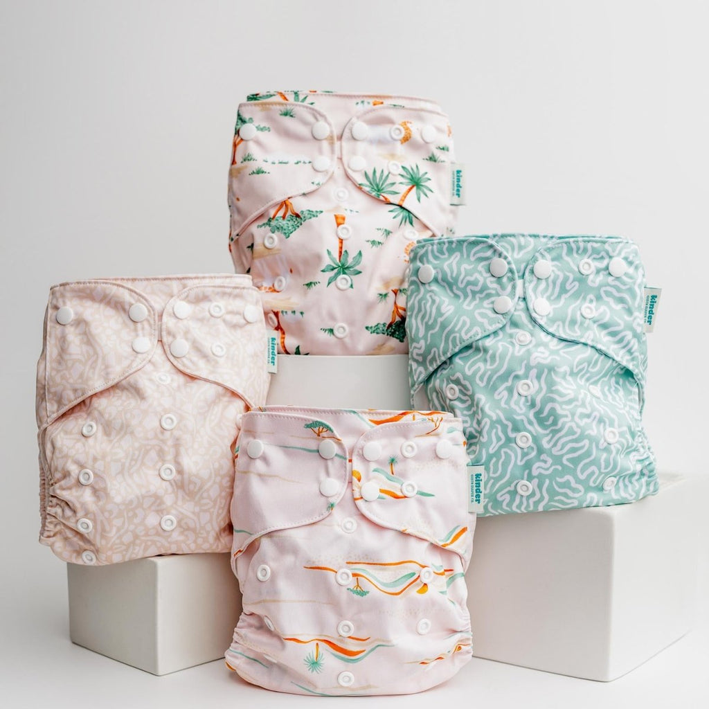 Surf - Modern - Cloth - Diapers - Pocket Diaper - Kinder Cloth Diaper Co. - Pittsburgh - Based - Small - Business - Woman - Owned