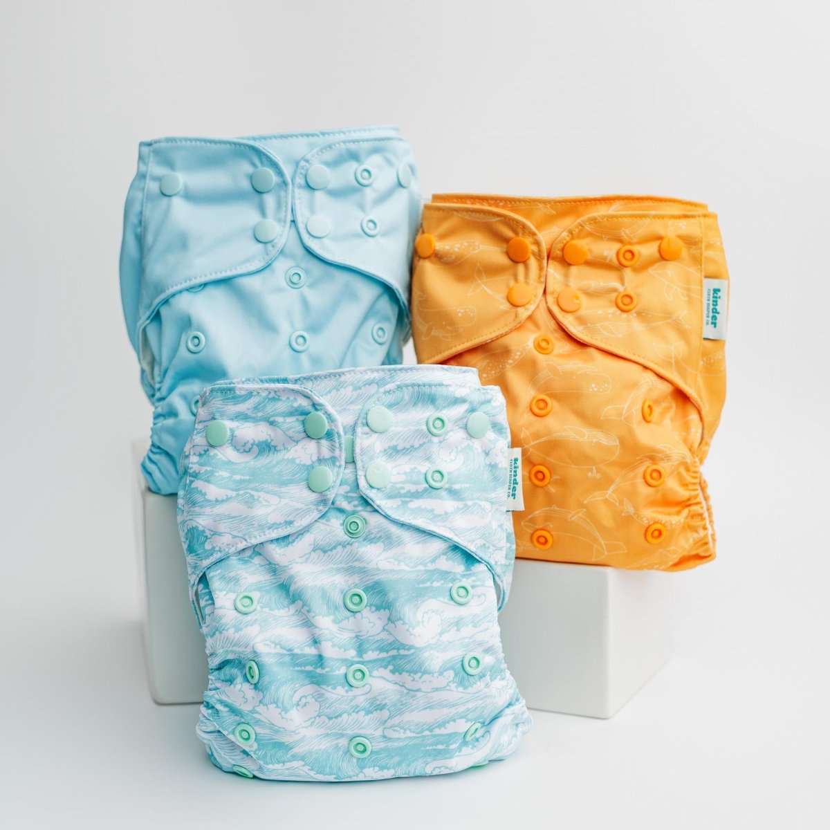 Surf - Modern - Cloth - Diapers - Pocket Diaper - Kinder Cloth Diaper Co. - Pittsburgh - Based - Small - Business - Woman - Owned
