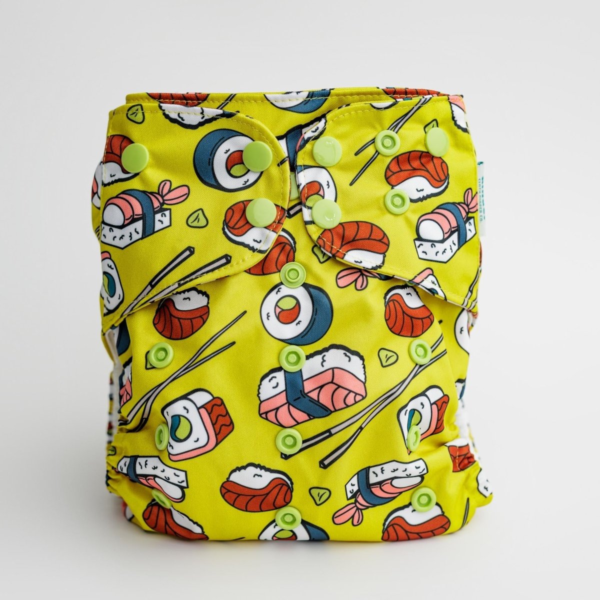 Sushi Night (Original Color way) - Modern - Cloth - Diapers - Pocket Diaper - Kinder Cloth Diaper Co. - Pittsburgh - Based - Small - Business - Woman - Owned