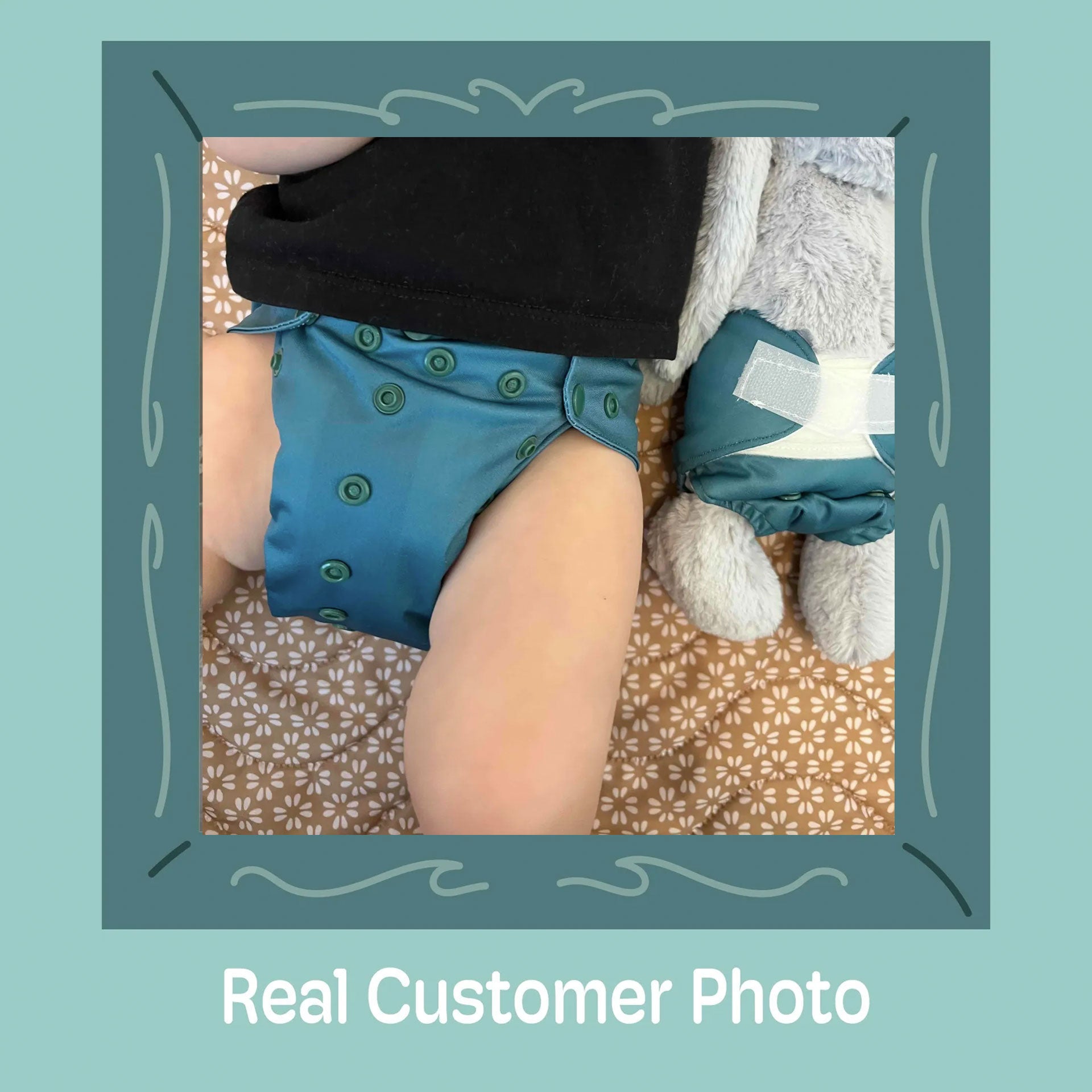 Solid Color: Essentials Pocket Cloth Diaper with Athletic Wicking Jersey, Grows with your Baby