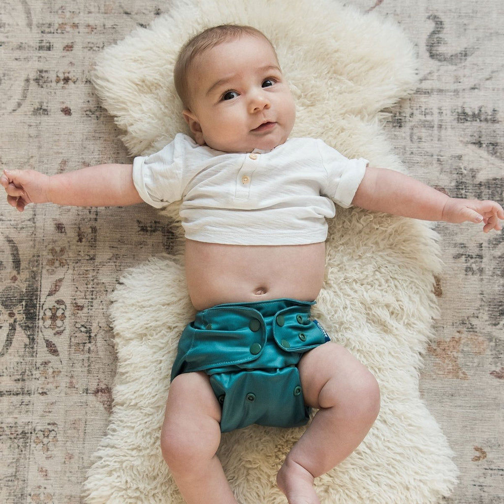 Solid Color: Essentials Pocket Cloth Diaper with Athletic Wicking Jersey, Grows with your Baby - Kinder Cloth Diaper Co. - 01 - 05 - 03 - modern reusable cloth diapers and more for birth to potty training - Pittsburgh Based Small Business