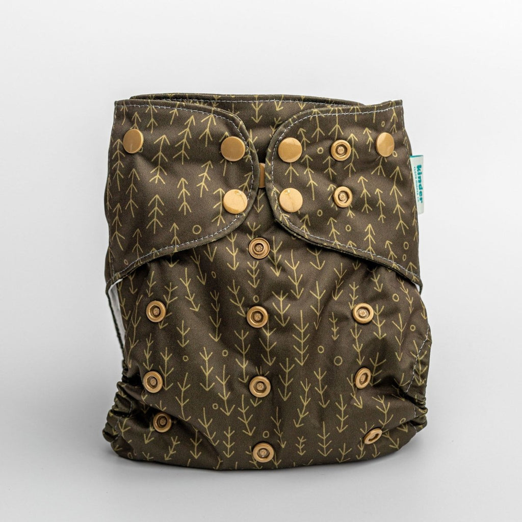 Nature: Essentials Pocket Cloth Diaper with Athletic Wicking Jersey, Grows with your Baby - Kinder Cloth Diaper Co. - 29 - 02 - 05 - modern reusable cloth diapers and more for birth to potty training - Pittsburgh Based Small Business