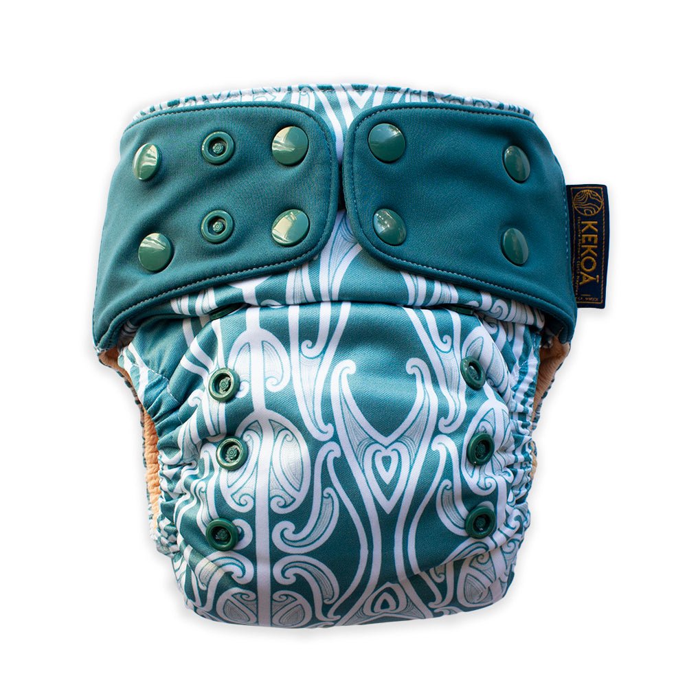 Tiaki Sea - Modern - Cloth - Diapers - Cloth Diaper - Kinder Cloth Diaper Co. - Pittsburgh - Based - Small - Business - Woman - Owned