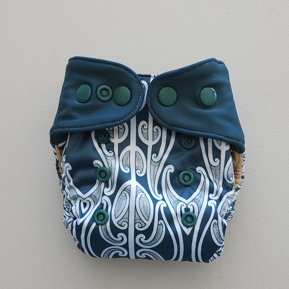 Tiaki Sea - Modern - Cloth - Diapers - Cloth Diaper - Kinder Cloth Diaper Co. - Pittsburgh - Based - Small - Business - Woman - Owned