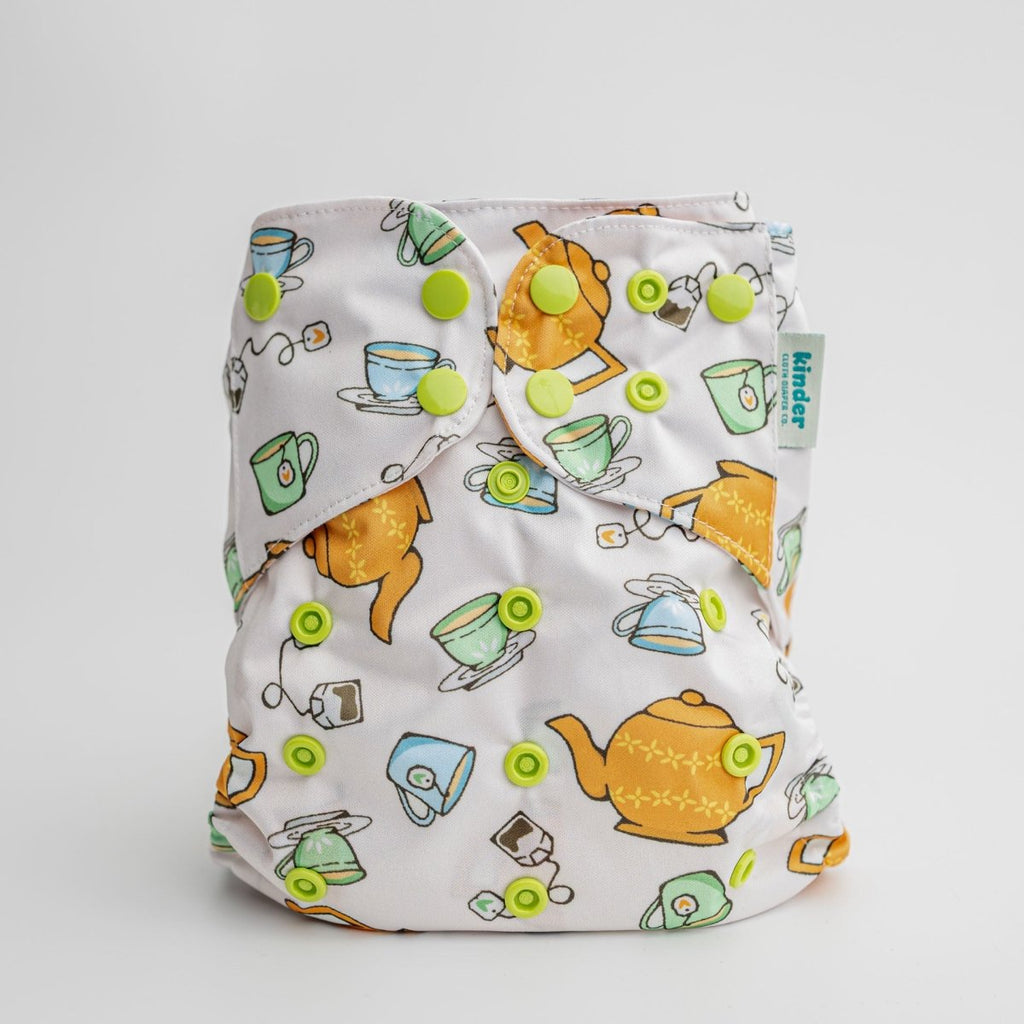 Tidy Teacups - Modern - Cloth - Diapers - Pocket Diaper - Kinder Cloth Diaper Co. - Pittsburgh - Based - Small - Business - Woman - Owned