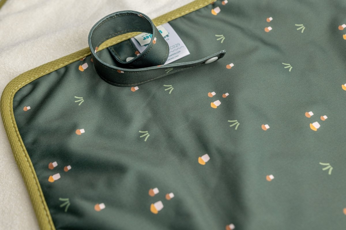 Tiny Mushrooms - Modern - Cloth - Diapers - Change Mat - Kinder Cloth Diaper Co. - Pittsburgh - Based - Small - Business - Woman - Owned
