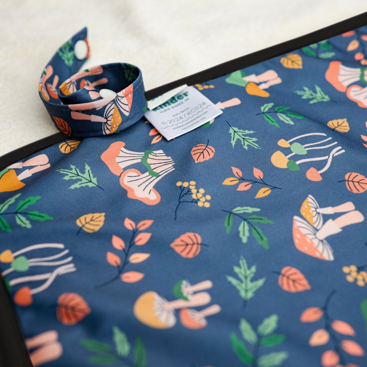 Toadstool at Dusk - Modern - Cloth - Diapers - Change Mat - Kinder Cloth Diaper Co. - Pittsburgh - Based - Small - Business - Woman - Owned