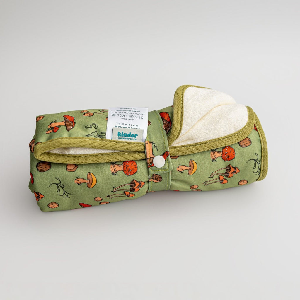 Toadstool at Dusk - Modern - Cloth - Diapers - Change Mat - Kinder Cloth Diaper Co. - Pittsburgh - Based - Small - Business - Woman - Owned