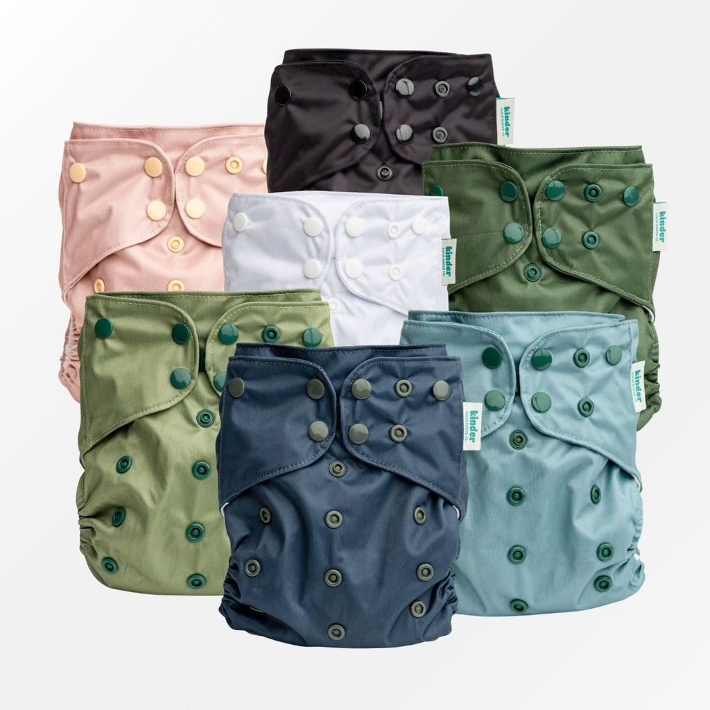  - Modern - Cloth - Diapers - Bundle - Kinder Cloth Diaper Co. - Pittsburgh - Based - Small - Business - Woman - Owned