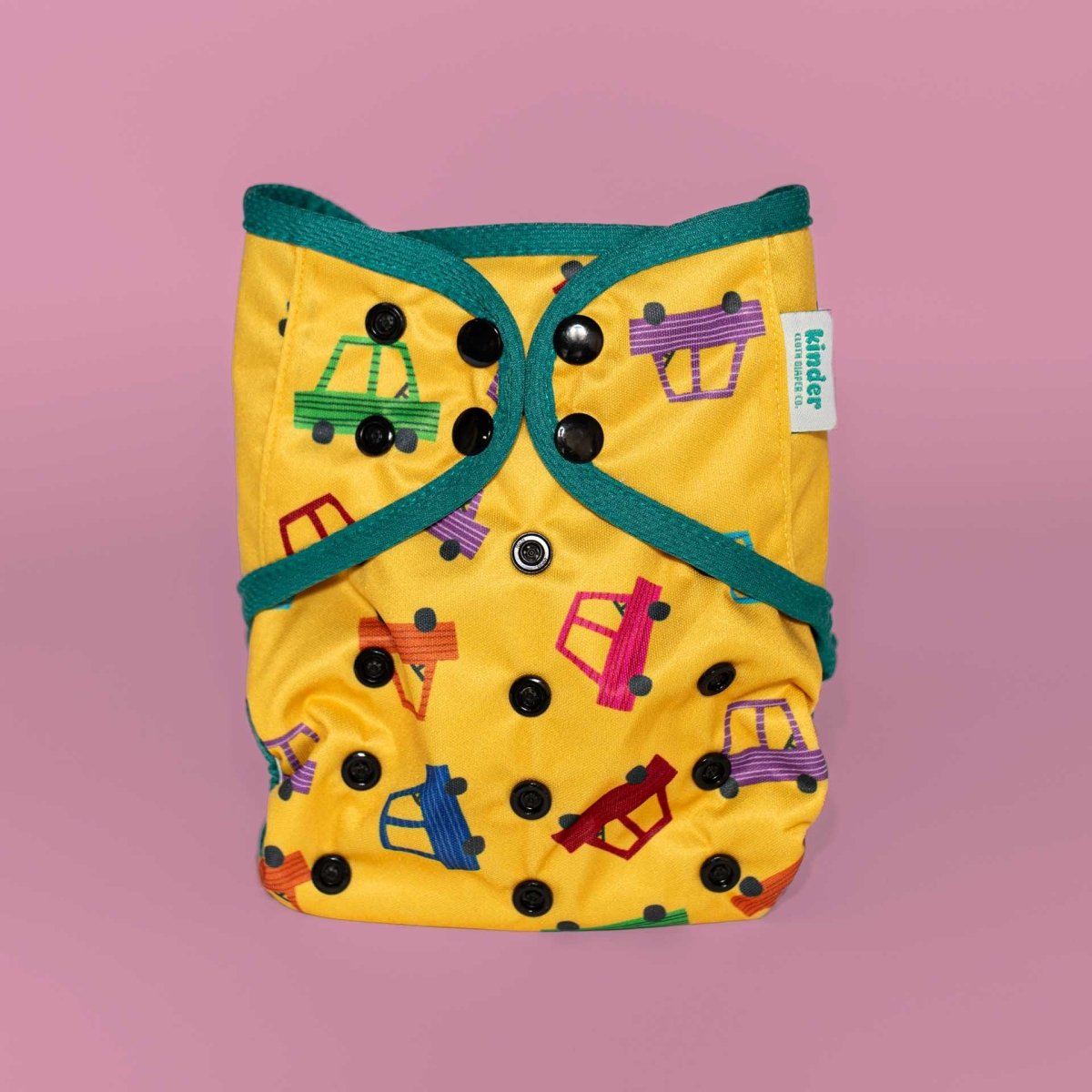 Traffic Jam - Modern - Cloth - Diapers - Diaper Cover - Kinder Cloth Diaper Co. - Pittsburgh - Based - Small - Business - Woman - Owned