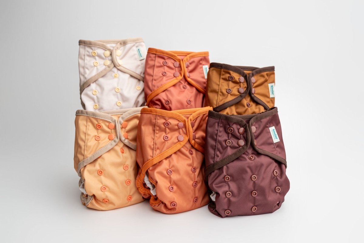 Umber - Warm Neutrals - Modern - Cloth - Diapers - Diaper Cover - Kinder Cloth Diaper Co. - Pittsburgh - Based - Small - Business - Woman - Owned